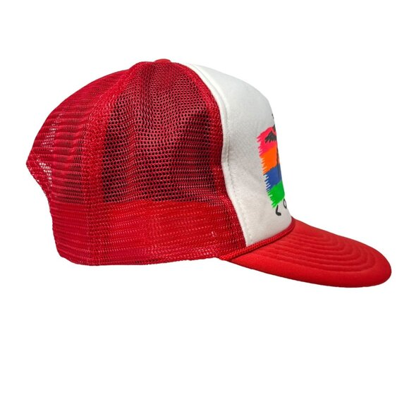 Cozumel Mexico Vintage Trucker Snapback Hat Cap Palm Trees Beach Retro 90's Mesh - Picture 3 of 9